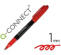 Marcador Q-Connect para CD/DVD Punta de fibra permanente Punta redonda roja 10 mm