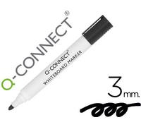 Marcador Q-Connect para pizarra blanca punta redonda negra 30 mm