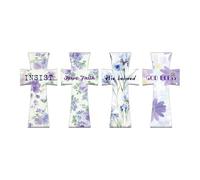 Marcador religioso - Marcadores magnéticos florales para Biblia cristiana - 4 marcadores accesorios de lectura para maestros alumnos adolescentes, regalo de Navidad, cumpleaños, lectura de hombres y