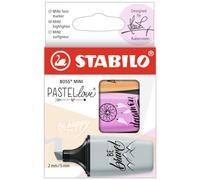 Rotulador Stabilo Boss Mini Pastel Love Estuche De 3 Unidades Fucsia Helado/Naranja Palido/Gris