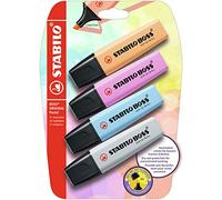 Marcador STABILO BOSS ORIGINAL Pastel - Pack con 4 colores pastel