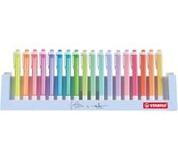 Marcador STABILO swing cool - Desk set Marina Hoermanseder con 18 colores