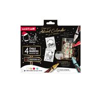 Marcador tiza liquida uni-ball chalk marker pwe-5m 1,8-2,5 mm estuche