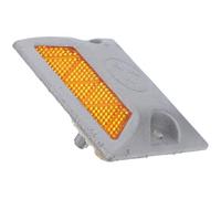 Marcador Vial Reflectante Amarillo de Metal para Protección en Vías | Alta Visibilidad y Uso Versátil, Instalación Fácil, Rendimiento todo Clima, para Tráfico y Obras Viales