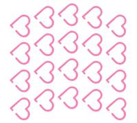 Marcadores Acrílicos para Copas de Vino Forma Corazón Hueco 20 Piezas Rosa Reutilizables Identificadores de Bebidas para Bodas Fiestas Cumpleaños y Reuniones