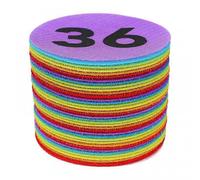 Marcadores con números del 1 al 36, tapetes de círculos y puntos para el suelo del aula, compatibles con la organización preescolar de jardí