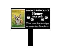 Marcadores conmemorativos de Metal para tumbas de Perro y Gato, estaca de jardín al Aire Libre, Recuerdo de Cementerio de condolencias, Regalos por pérdida de Mascotas, lápida de lápida con Nombre de