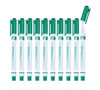 Marcadores de borrado en, punta fina, 10 unidades de rotuladores, punta fina de 0,5 mm para dibujo preciso, para profesores de pizarra escolar y clases de planes de lecciones