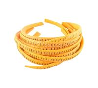 Marcadores de Cables, EC-J Marcadores de Cables de Tubo de número Plano con números y Letras 2,0-8,0 mm2 50 Piezas(EC-j(0-9))