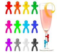 Marcadores de copa de vino divertidos - Etiquetas para bebidas de fiesta, 12 piezas Accesorios de bebidas Man Cave | Marcador de copa de vino, marcadores de bebidas, Se référer au descriptif