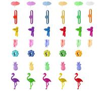 Marcadores de Copas de Vino, 42 Piezas Identificador de Vasos de Silicona Coloridos, Marcador de Taza Anillos Identificación de Vidrio Reutilizable para Botella de Vidrio de Bebida