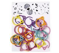 Marcadores de costura para tejer, nociones de crochet - Nociones para tejer orejas de gato lindas | 24 Uds. Marcadores de costura de Metal con nociones de ganchillo en forma de gato, anillo de marcado