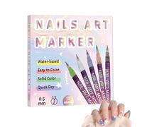 Marcadores de Esmalte de Uñas 12 Piezas Secado Rápido a Prueba de Manchas