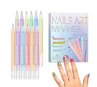 Marcadores de esmalte de uñas, bolígrafos de gel impermeables para mujeres, perfectos para manicura de salón, diseño fácil de usar, ideal para manicura o técnicas de aprendizaje de forma segura en