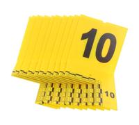 Marcadores de Evidencia Forense 10 Piezas de Plástico Amarillo