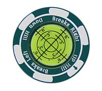Marcadores de Golf para Putting Green,Marcador Verde de Pelota de Golf | Marcador Profesional de Pelotas de Lectura para Putt de de aleación de Zinc | Ayuda de Lectura Verde de Alta precisión, he