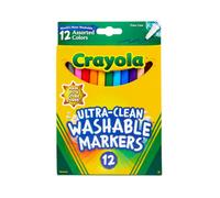 Marcadores de l nea fina Crayola Ultra Clean (12 unidades) Marcadores lavables para ni os Artes y manualidades Marcadores para colorear Regalos p