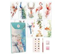 Marcadores De Lectura | 10 Piezas Sujetapáginas Acuarela | Kit De Accesorios Para Libros Decoración Estética Para Mujeres Niños Profesores Material Escolar