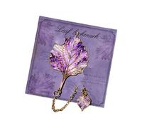 Marcadores de libros artísticos con temática de plantas, marcador de página de metal, divisor de clip con cadena, recuerdo de regreso a clases, regalo motivacional