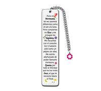 Marcadores De Libros Hermana Linda Mujer Cumpleaños Graduación Regalos De Despedida Gran Hermana Mediana Para Siempre Aprecia Amor Familiar Marcapáginas Personalizado Navidad Año Nuevo Flor Recuerdos