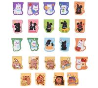 Marcadores De Libros Magnéticos,24 Piezas Clip De Página Lindo,Animal Marca Paginas Marcador Magnéticamente,Para Estudiantes,Amantes De Los Libros,Oficina