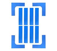 Marcadores de límites deportivos, guías de entrenamiento portátiles para cancha, accesorios resistentes al viento, kit de posicionamiento de campo de tenis, escuela, patio, césped, gimnasio, entrada