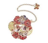 Marcadores De Metal Marcadores Libros Flores Y Relojes Retro Con Cadena Colgante Marcador Página Lectura Para Marcador Páginas Metal Retro Flor Y Reloj