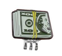 Marcadores de pelota de golf con clip de metal para sombrero, bolsa, accesorio de alineación, clip de tapa de puntería, marcador de puntería para múltiples marcadores, talla única, como se describe