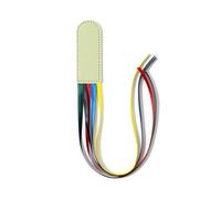 Marcadores de piel con 5 cintas de colores, marcadores de página para poemas, libro creativo, página de piel