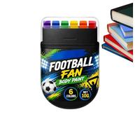 Marcadores de pintura facial, bolígrafos de pintura corporal de fútbol, crayones de dibujo de piel, palos lavables para colorear, herramientas de maquillaje para festivales, kit de arte para eventos