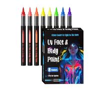 Marcadores de pintura facial, colores vibrantes, seguros, lavables, temporales, para niños y adultos, para conciertos, festivales, eventos deportivos, cosplay, Halloween, teatro