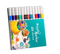 Marcadores de pintura para niños,Marcadores de pintura para niños | Pluma fina para rupestre | Suministros de arte, colores para manualidades, impermeable, de secado rápido para papel, cerámic