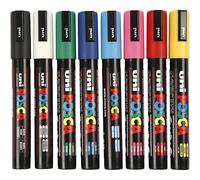 Marcadores De Pintura Uni Posca PC-5M Con Punta De 2.5mm Paquete De 8