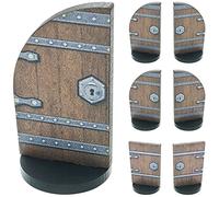 Marcadores de puerta grandes para terreno DND, puertas de mazmorra a todo color, base de 1 pulgada para mapas de cuadrícula de batalla D&D