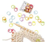 Marcadores de puntuación de colores, marcador de punto de 30 piezas para tejer a ganchillo - Clip de aguja de metal para suministros de mostrador de ganchillo para costura y tejido