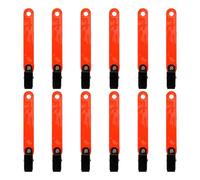 Marcadores de senderos de caza: clips de árbol de alta visibilidad, cinta reflectante | 12 PVC Reflector Tacle con clips de metal, impermeable y reutilizable para senderismo, escalada, campamento,