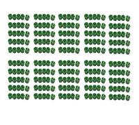 Marcadores de tamaño para perchas, medidores de ropa, donas, bagels, cubos de color verde oscuro, 300 unidades
