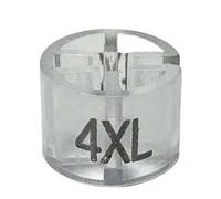 Marcadores de tamaño percha plástico transparente, 400 Uds., for organización estantes ropa(4x-large)