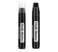 Marcadores de tiza de pintura - Marcador de pintura con puntas de 15 mm de grosor - Bolígrafo de tiza líquida borrable para letreros de pizarra, pizarra, ventana de coche, bistró, vidrio, lienzo, cerá