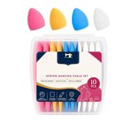 Marcadores de tiza para costura, 10 piezas, triángulo, costura, tela | Marking Chalk for Embroidery Crafts Home Apartment Studio Workshop