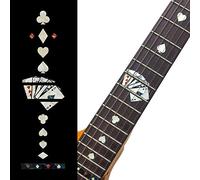 Marcadores de trastes adhesivos para guitarras - Naipes - White Pearl, F-020PC-WT