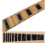 Marcadores de trastes adhesivos para guitarras y bajos, bloques LP/SG, perla negra, F-005BL-BP