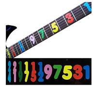 Marcadores de trastes adhesivos para guitarras y bajos - Jason Becker Numeral, F-081jb-cl