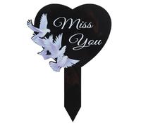 Marcadores de tumba - Placa conmemorativa personalizada | Memorial Stakes Cementerio Decoraciones para Mamá, Placas Negras Impermeables, Herramienta Recordatorio, Decoraciones para Personas, Papá Y