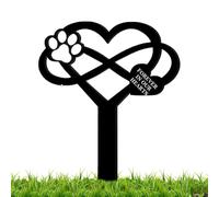 Marcadores de tumbas para mascotas gatos, lápidas de animales para perros, Cabeza de perro de estaca de acrílico Gadie, Decoración de jardín de recuerdo, de césped del cementerio, Se référer