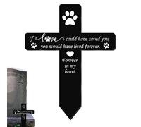 Marcadores de tumbas para mascotas , lápidas de animales para perros | Memorial Dog Stone de acrílico Signo Grave Player | Signo del cementerio de decoración de jardín, adorno, Se référer au