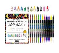 Marcadores de uñas - 12 piezas herramientas de manicura doble extremo, herramientas de dibujo decorativo de uñas - para mujeres profesionales y niñas artistas amantes de la creación salón