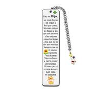 Marcadores FCZIVA Hijo Inspirador Apreciado Adolescentes Graduación Hombres Van a La Universidad Marcapáginas Regalo De Cumpleaños Personalizada Recuerdos De Navidad De Papá Mamá