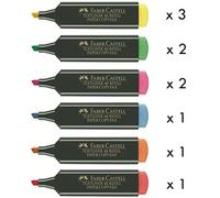 Marcadores Fluorescentes FABER-CASTELL Textliner 48, Pack x10 Surtidos