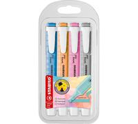 Marcadores Fluorescentes STABILO Swing Cool Pastel, Pack x4